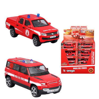 Bburago Vigili del Fuoco Modellini Veicoli Assortiti Scala 1:43 - 18-01766