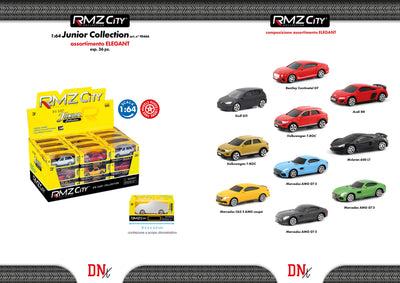 Modellini auto RMZ City Junior assortimento Elegant scala 1:64 - 95666