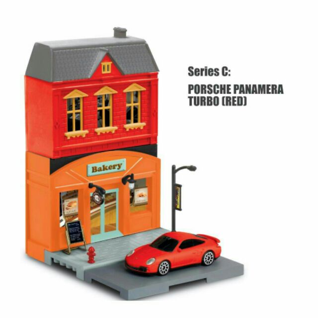 MODELLINI AUTO RMZ DIORAMA PORSCHE 911 TURBO - 1:64 - 94391