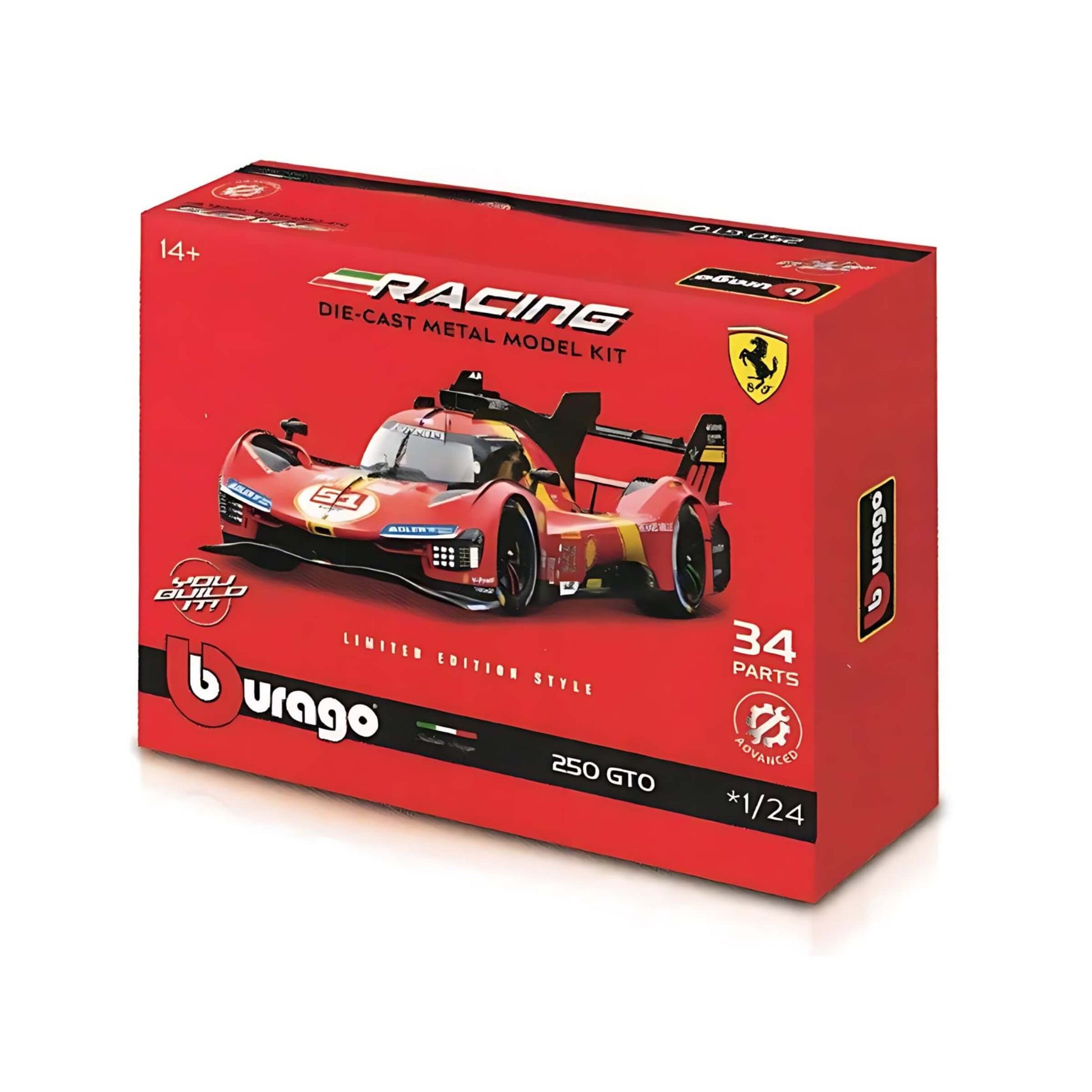 Model Kit Ferrari 499P LMH Bburago scala 1 24 kit di montaggio