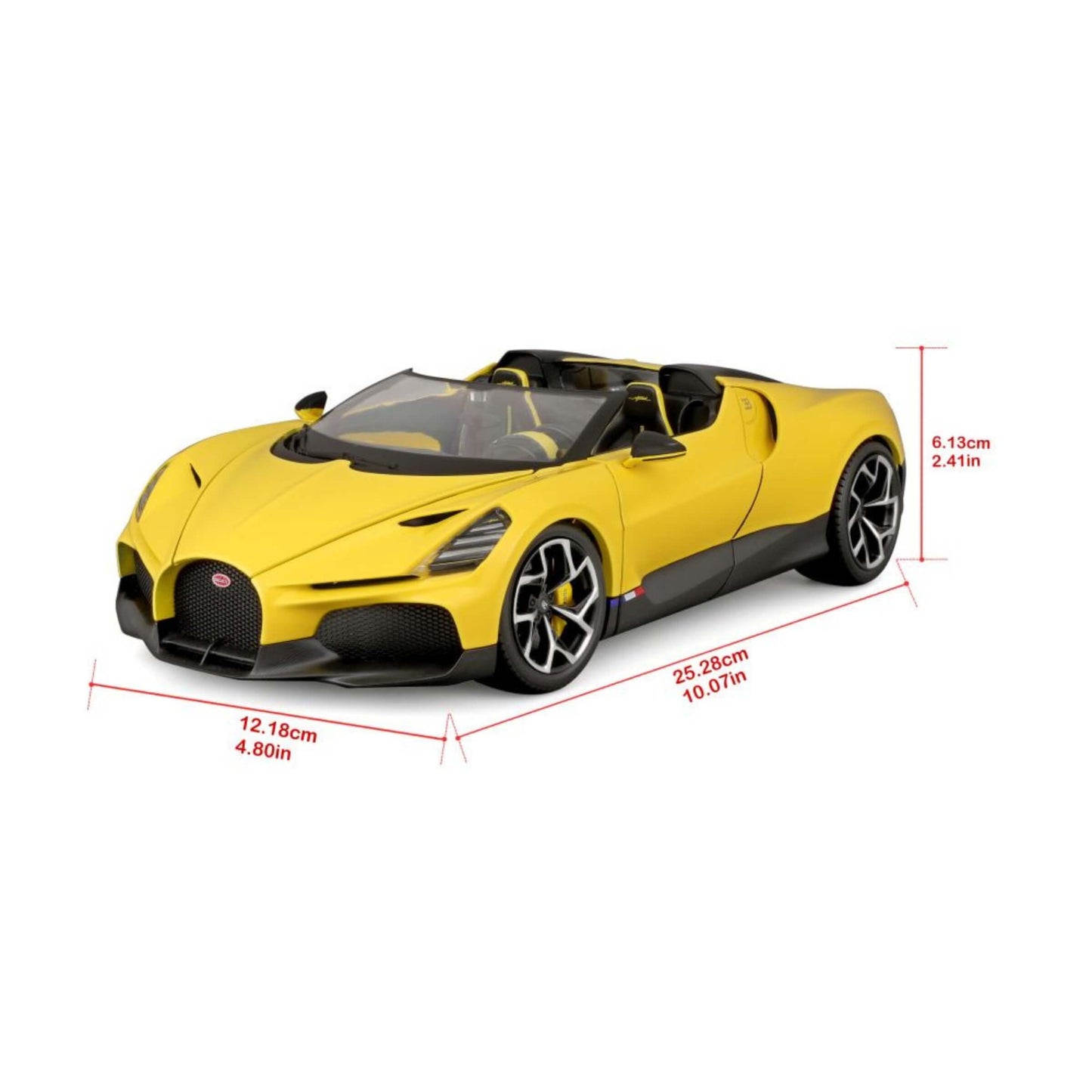 MODELLINO DIE CAST BUGATTI MISTRAL GIALLA - 1:18 - 18-11051