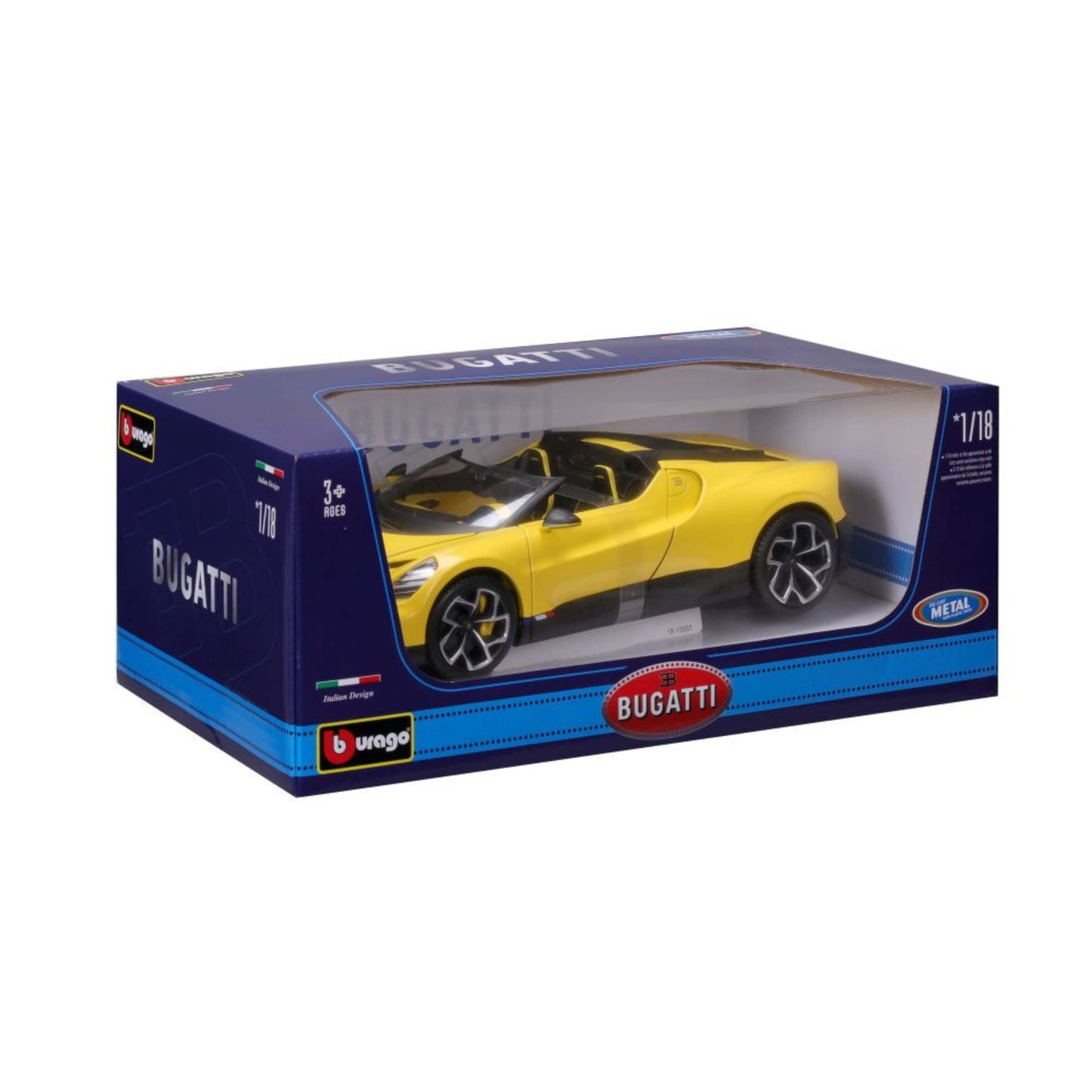 MODELLINO DIE CAST BUGATTI MISTRAL GIALLA - 1:18 - 18-11051