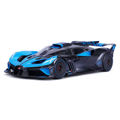 MODELLINO DIE CAST BUGATTI BOLIDE BLU E CARBONIO - 1:24 - 32911