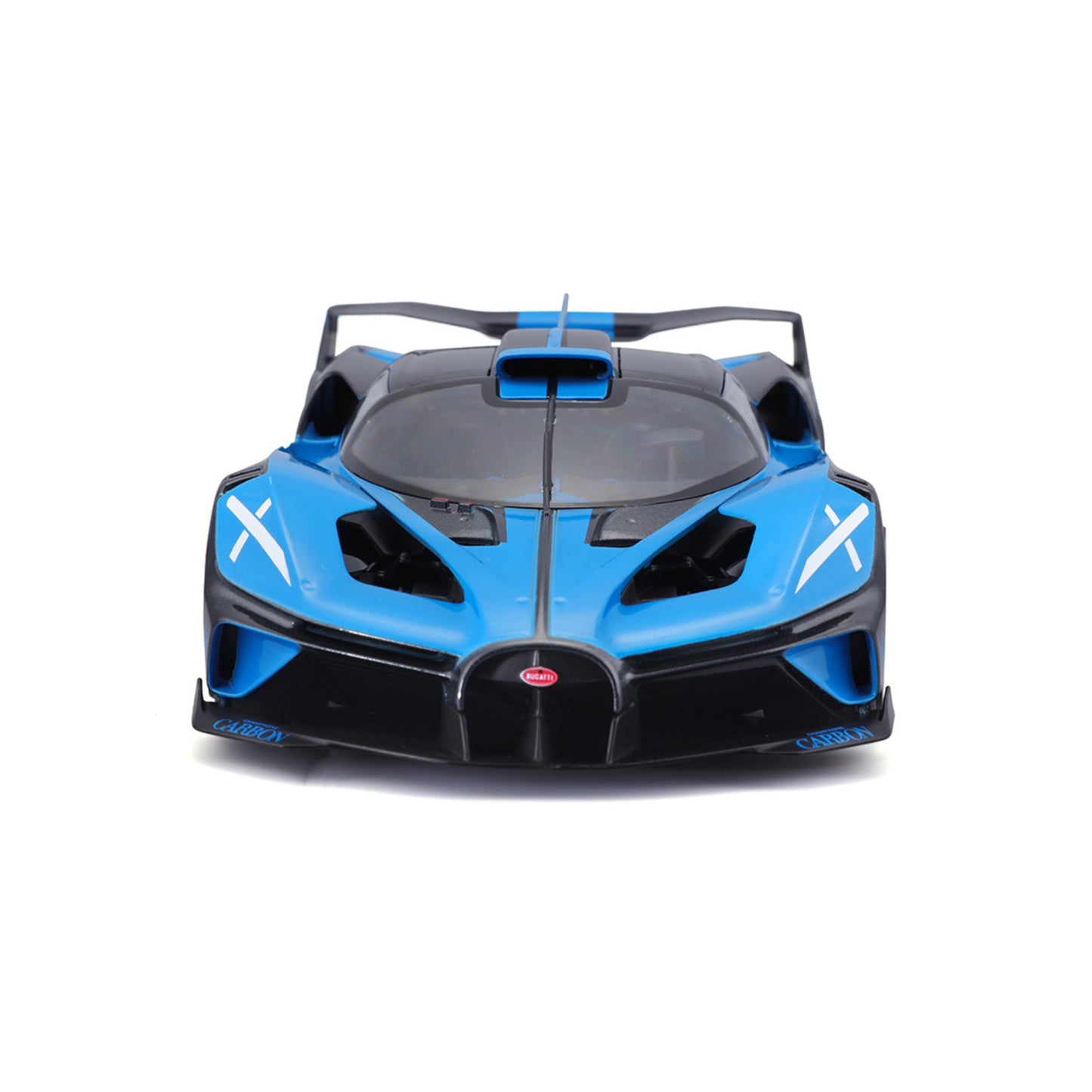 MODELLINO DIE CAST BUGATTI BOLIDE BLU E CARBONIO - 1:24 - 32911