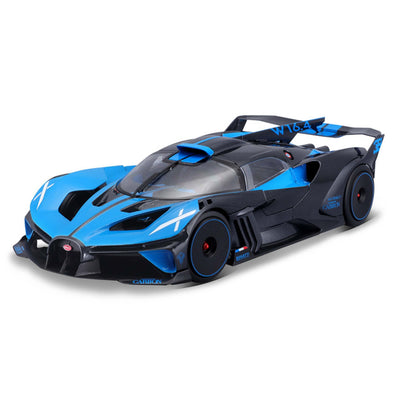 MODELLINO DIE CAST BUGATTI BOLIDE BLU E CARBONIO - 1:24 - 32911