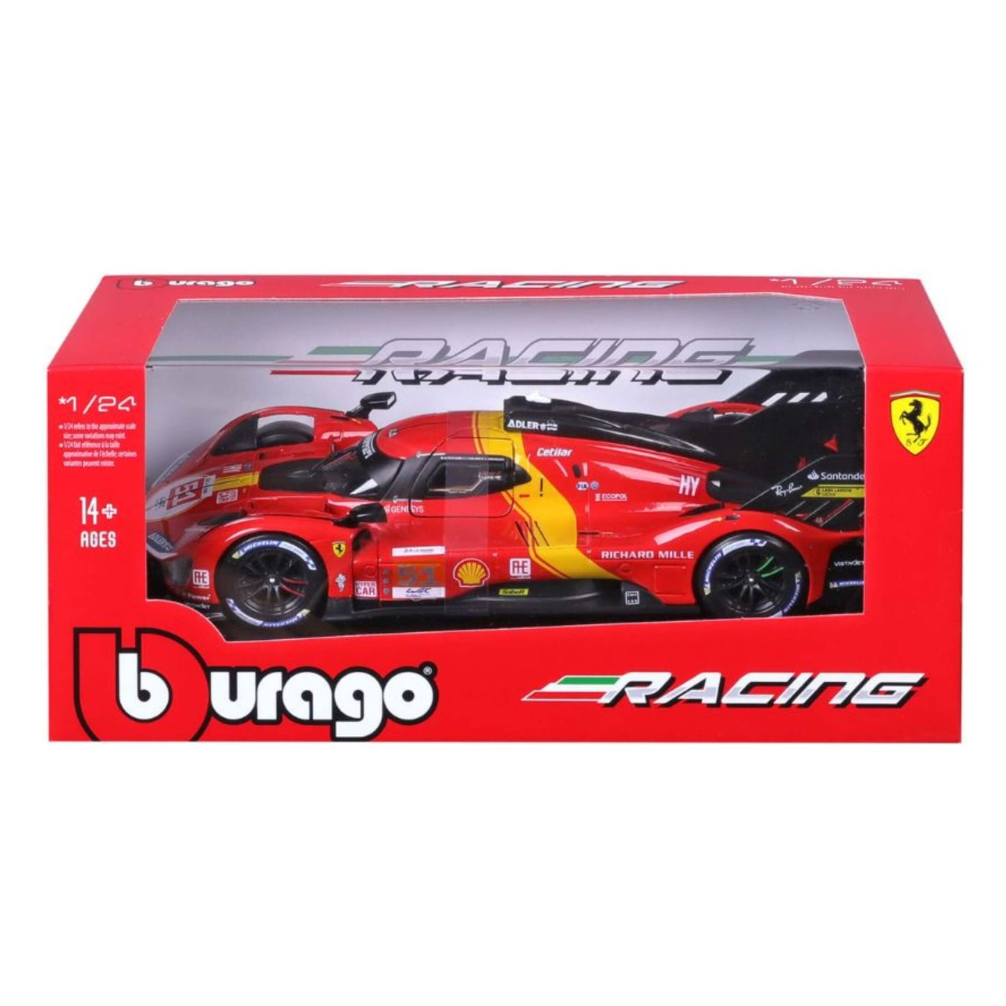 MODELLINO DIE CAST FERRARI 499P LMH - 24h LE MANS #51 - 1:24 - 18-26309
