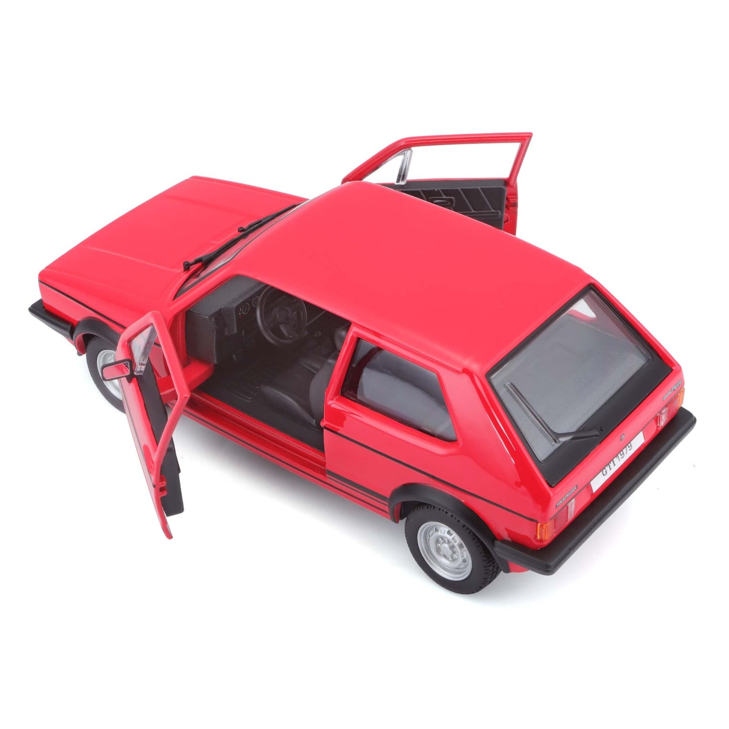Bburago Volkswagen Golf Mk1 GTI 1979 Rossa Modellino Auto Die-Cast Scala 1:24 - 18-21089