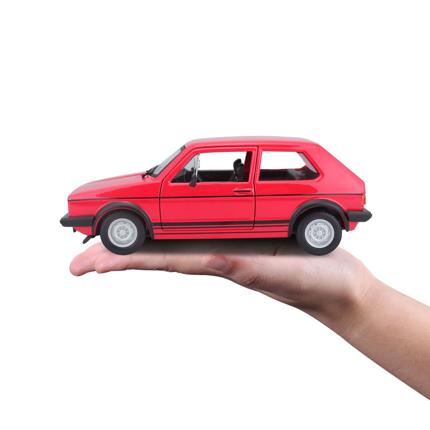 Bburago Volkswagen Golf Mk1 GTI 1979 Rossa Modellino Auto Die-Cast Scala 1:24 - 18-21089