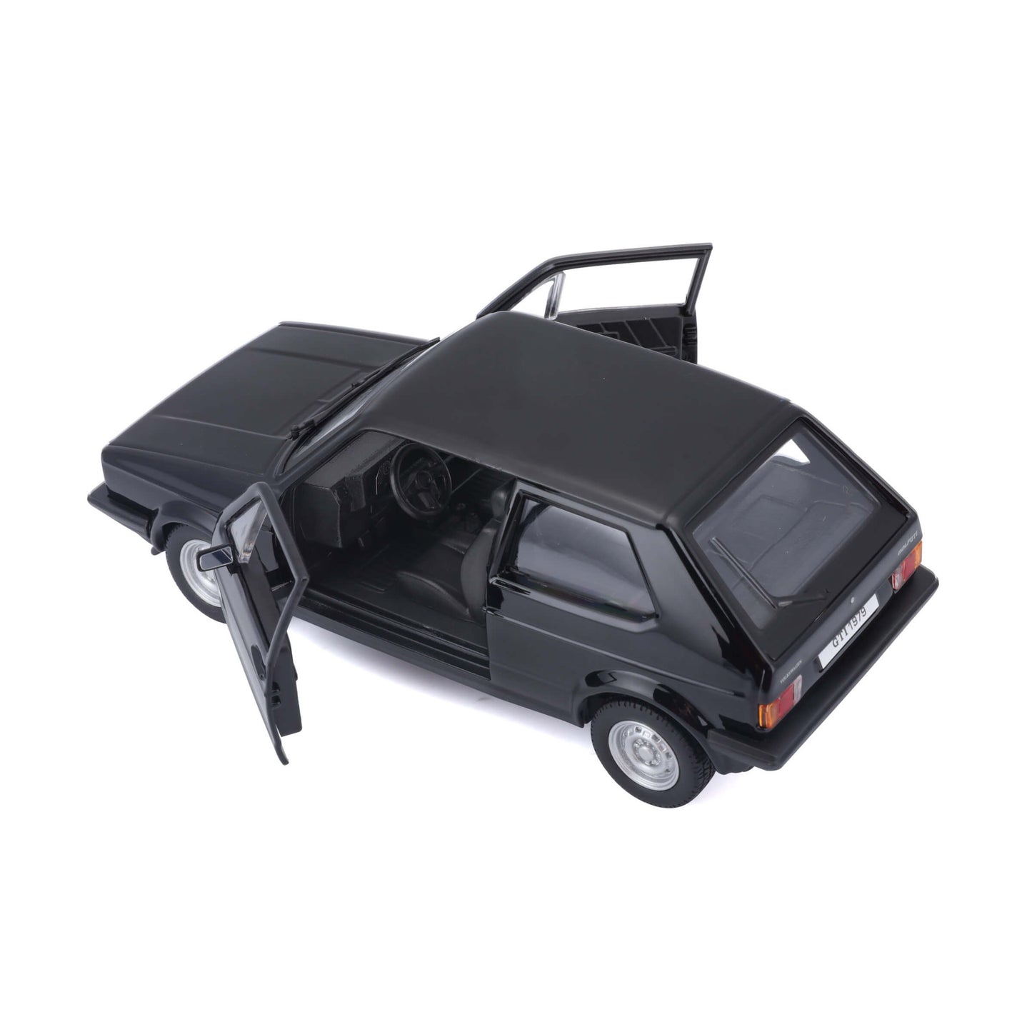 Bburago Volkswagen Golf Mk1 GTI 1979 Nera Modellino Auto Die-Cast Scala 1:24 - 18-21089