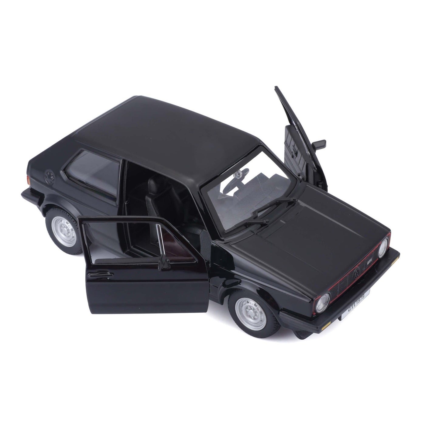 Bburago Volkswagen Golf Mk1 GTI 1979 Nera Modellino Auto Die-Cast Scala 1:24 - 18-21089