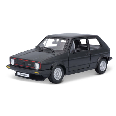 Bburago Volkswagen Golf Mk1 GTI 1979 Nera Modellino Auto Die-Cast Scala 1:24 - 18-21089
