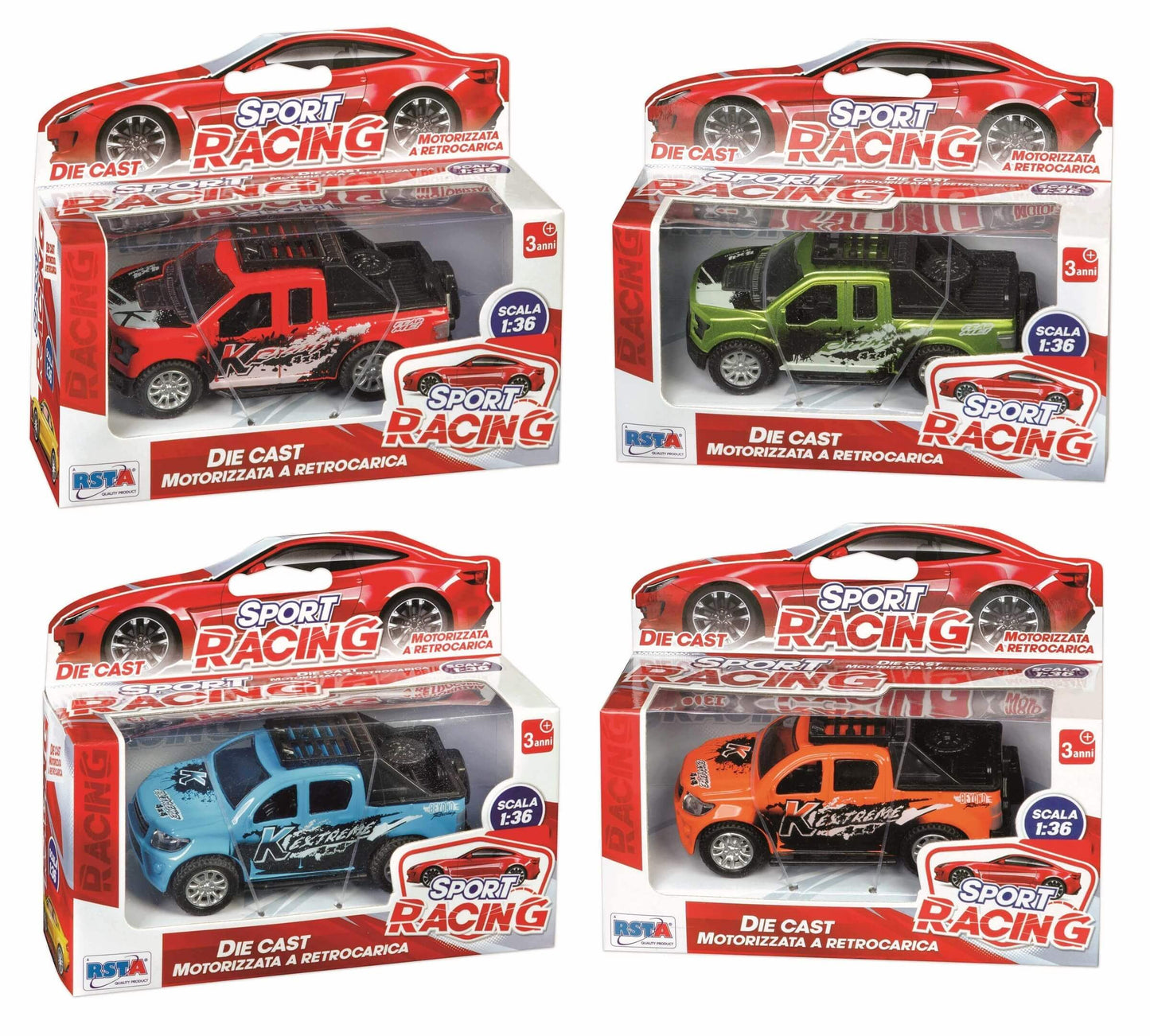 AUTO RACING DIE CAST 1:36 -  cm - 11291