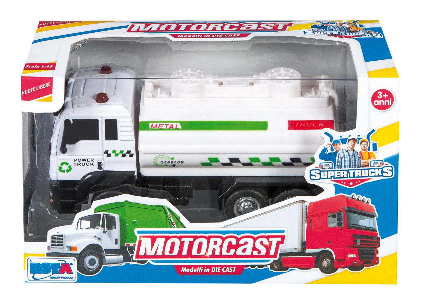 Automezzo die cast in scala 1:43 colore bianco in metallo con dettagli realistici