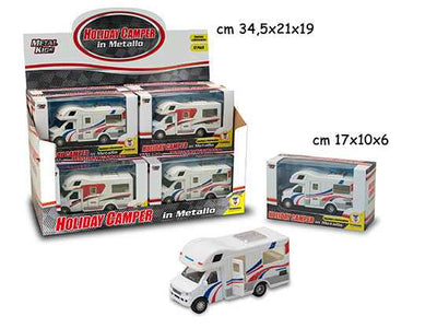 Camper in metallo Holiday Metal Kid, modello realistico con dettagli curati