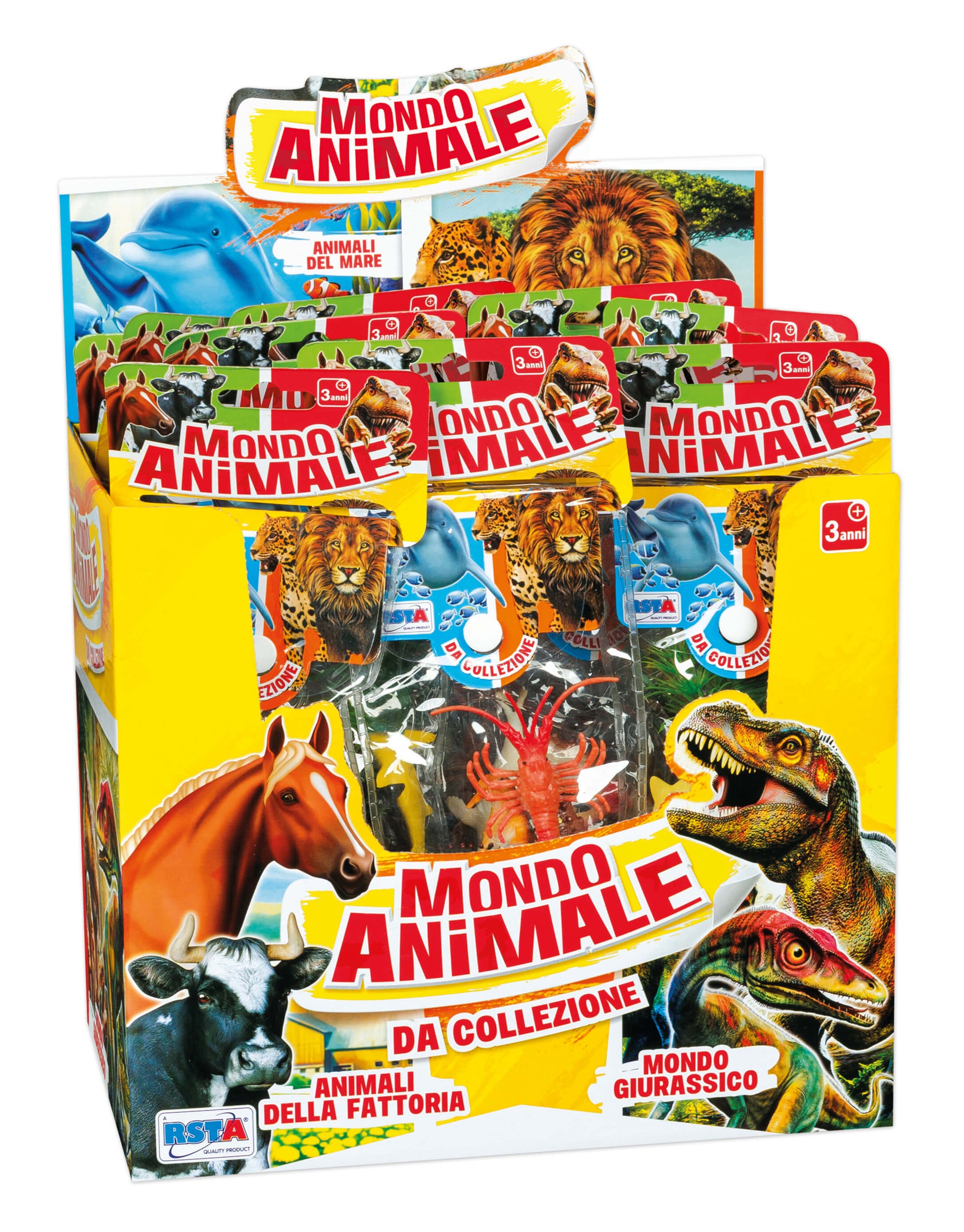Set Mondo Animale Slim animali marini da 5 cm con dettagli realistici e colori vivaci per bambini