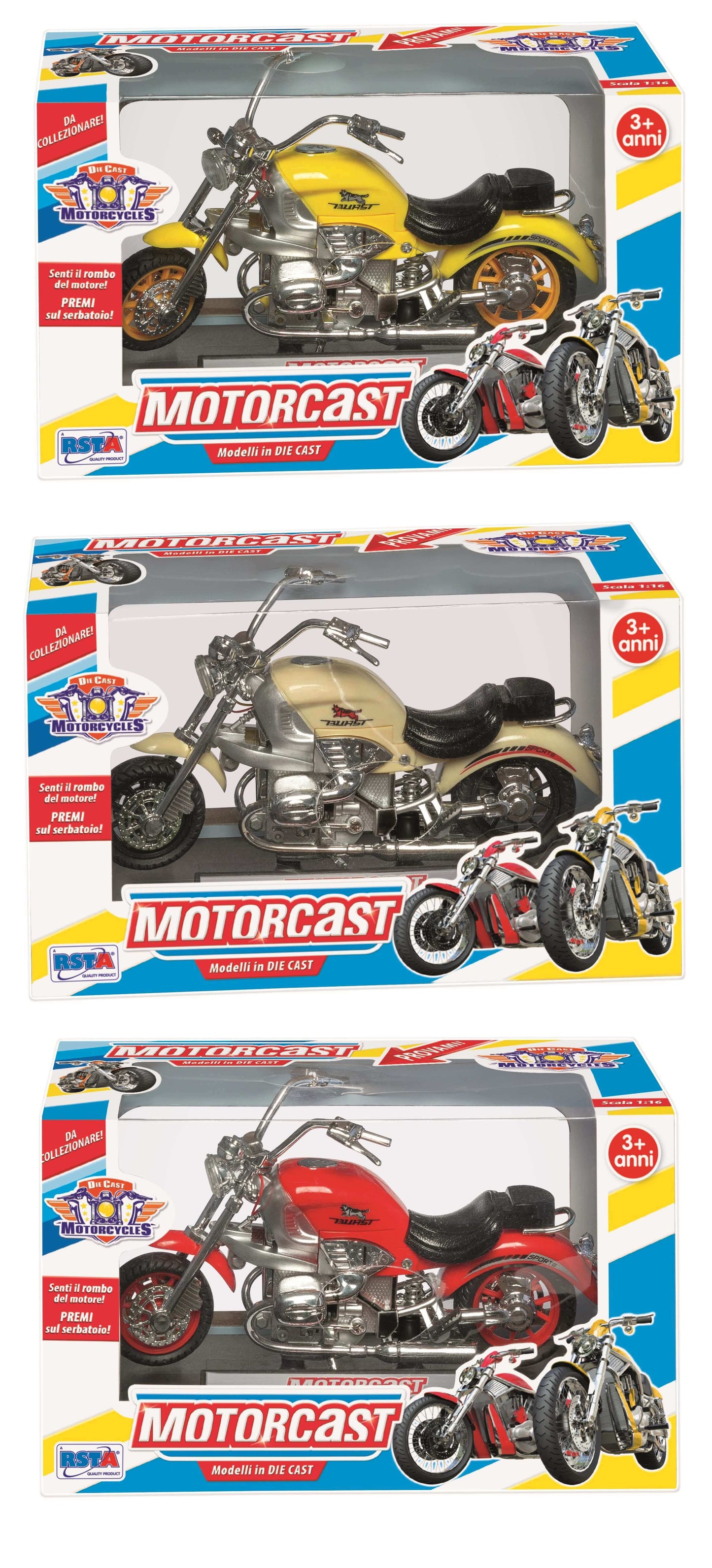 MOTO CUSTOM DIE CAST 16cm - 10966
