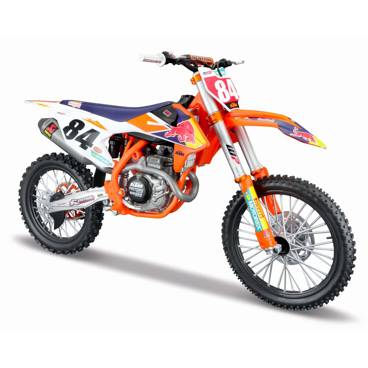 MODELLINO DIE CAST RED BULL KTM 450 SX-F JEFFREY HERLINGS FACTORY EDITION 2018 - 1:6 - 32228