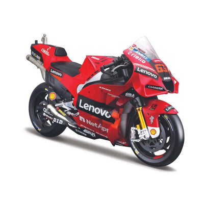 MODELLINO DIE CAST DUCATI DESMOSEDICI TEAM LENOVO N.63 FRANCESCO BAGNAIA - CAMPIONE DEL MONDO 2022 - 1:18 - 34391