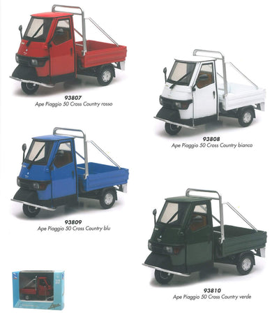 MODELLINO APE PIAGGIO  1:18
93807/8/9/10