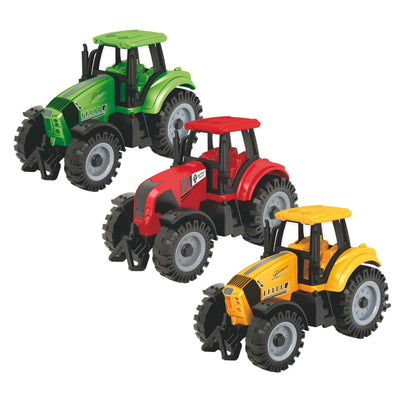 Trattore agricolo AgriPower in scala 1:64 in plastica rigida con ruote a battistrada marcato