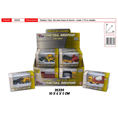 DIE CAST MEZZI LAVORO SCALA 1:72 - 26334