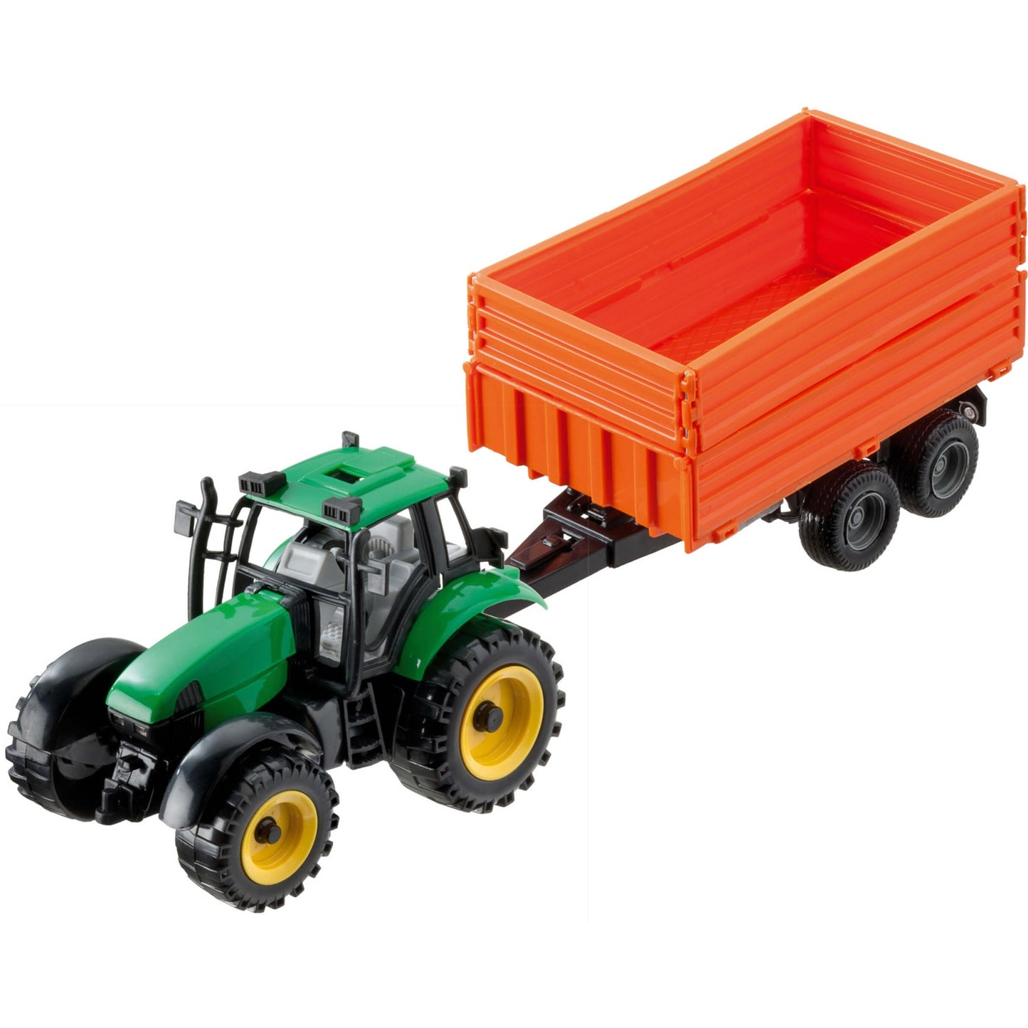 MODELLINO TRATTORE CON RIMORCHIO IN PLASTICA 1:27 - 61002