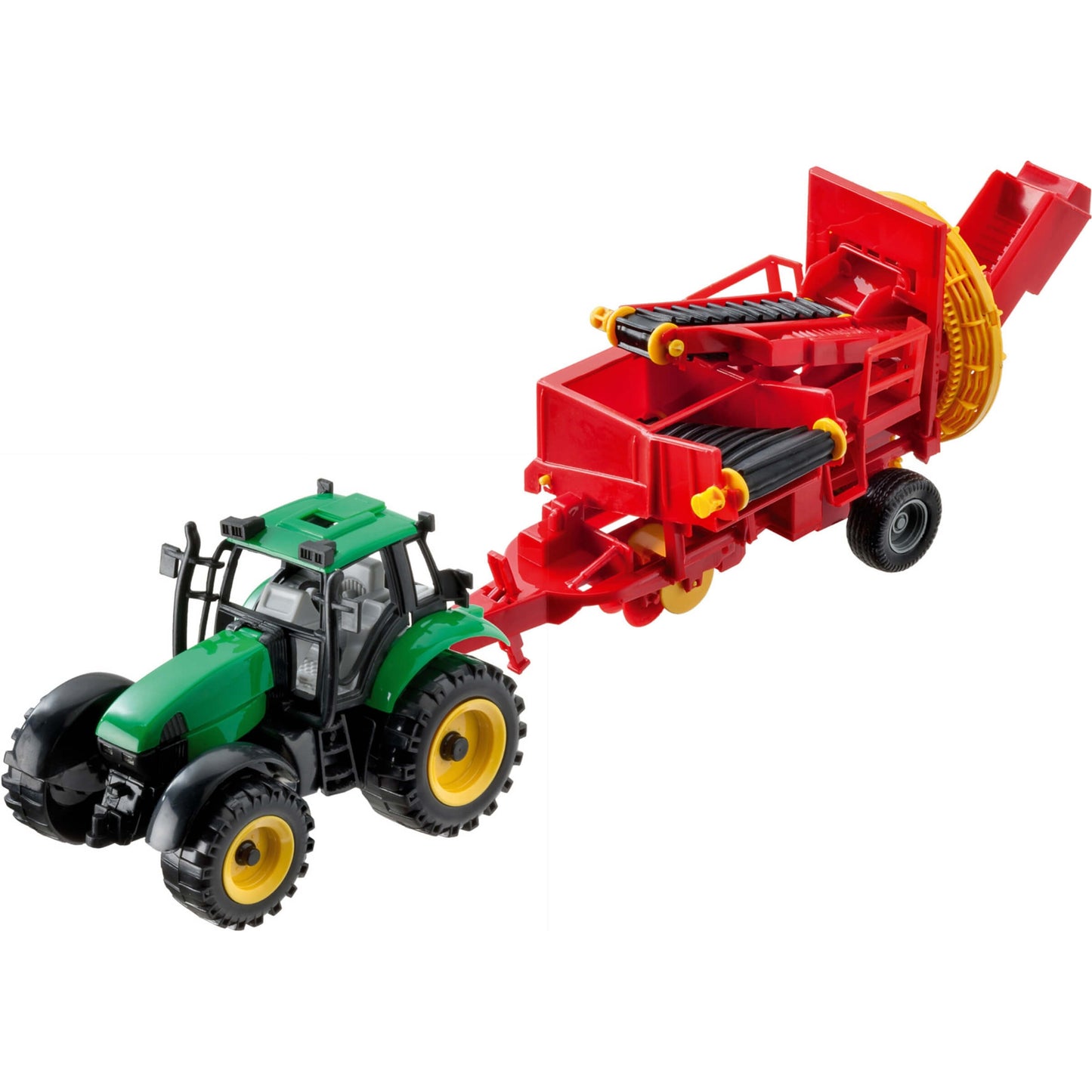 MODELLINO TRATTORE CON RIMORCHIO IN PLASTICA 1:27 - 61002