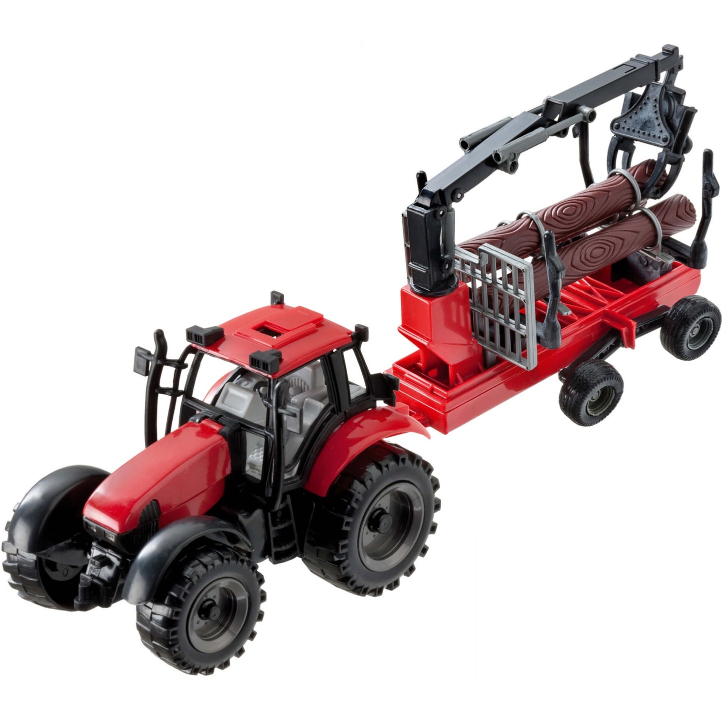 MODELLINO TRATTORE CON RIMORCHIO IN PLASTICA 1:27 - 61002