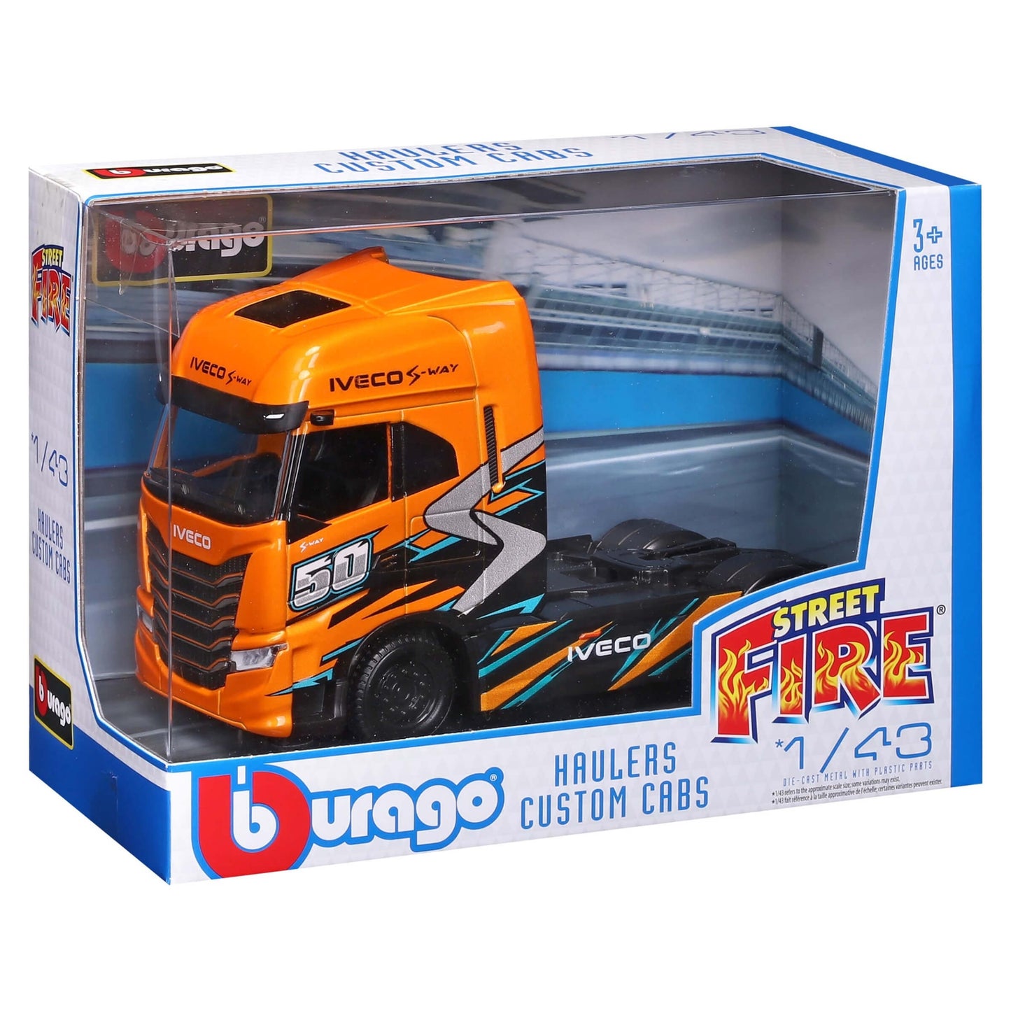 Bburago Iveco S-Way Modellino Motrice Camion Die-Cast Scala 1:43 - 18-32208