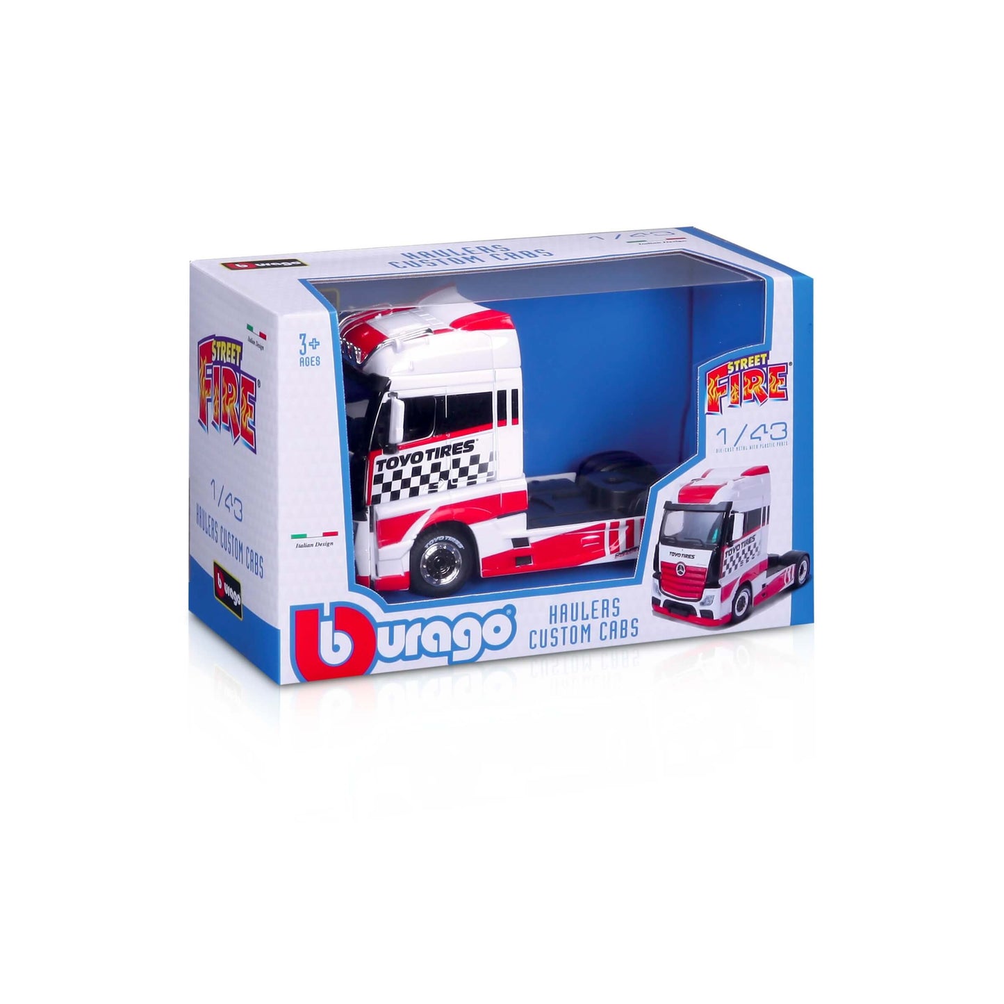 MODELLINO DIE CAST BBURAGO MOTRICE STREET FIRE 1:43 - 18-32200
