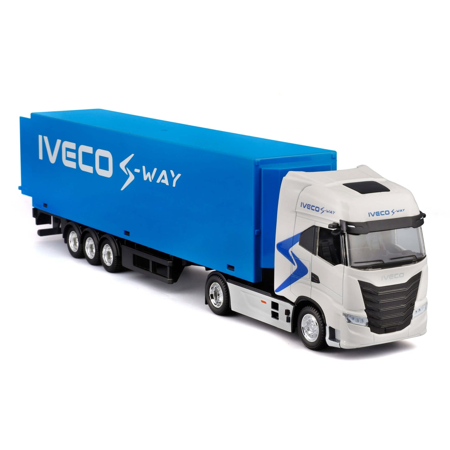 Bburago Iveco S-Way Camion con Rimorchio Modellino Die-Cast Scala 1:43 - 18-31469