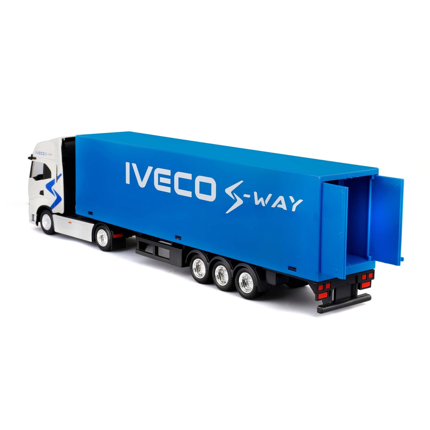 Bburago Iveco S-Way Camion con Rimorchio Modellino Die-Cast Scala 1:43 - 18-31469