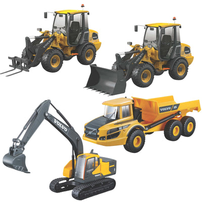 Bburago VOLVO Construction Veicoli da Cantiere Modellini Assortiti Scala 1:50 - 18-32080