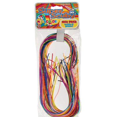 Kit Super Scuby Scoubidou con 35 fili multicolore per creare braccialetti e portachiavi senza ftalati