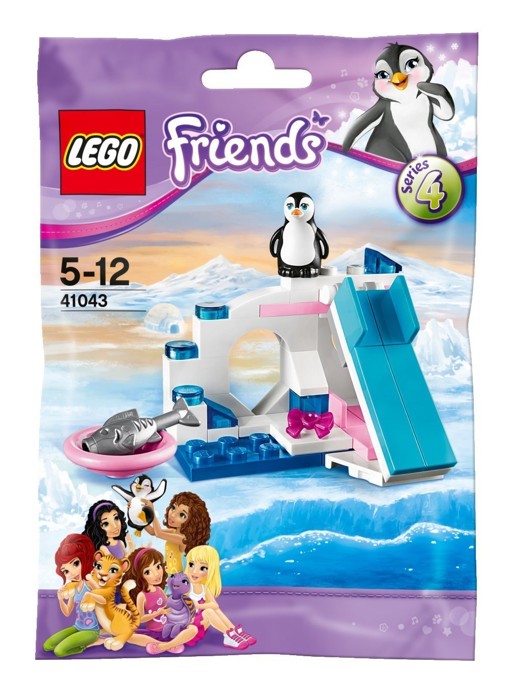 1 BUSTINA LEGO MINIFIGURES FRIENDS PINGUINO - SERIE 4