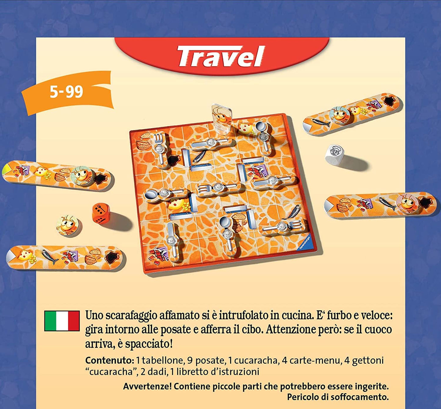 Ravensburger Travel La Cucaracha scatola versione viaggio