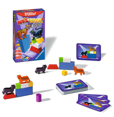 Ravensburger Travel Make N Break Circus dettaglio mattoncini legno