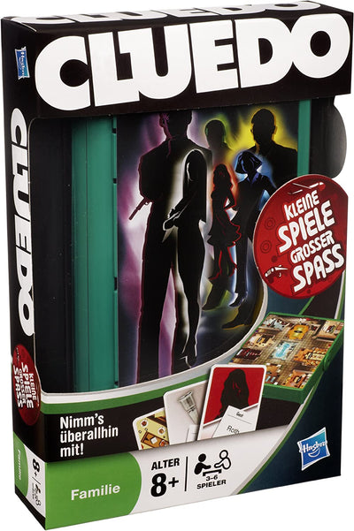 Cluedo Travel Grab & Go Hasbro versione compatta con taccuino detective e passaggi segreti