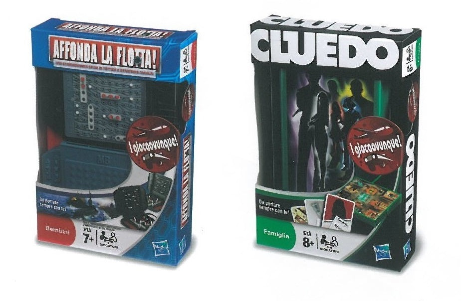 Cluedo Travel Grab & Go Hasbro con tabellone stanze passaggi segreti e taccuino detective