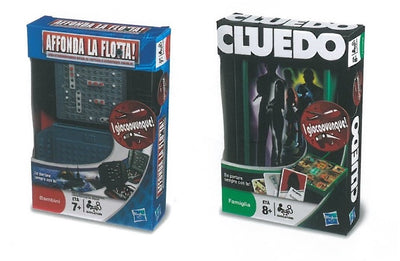 Cluedo Travel Grab & Go Hasbro con tabellone stanze passaggi segreti e taccuino detective
