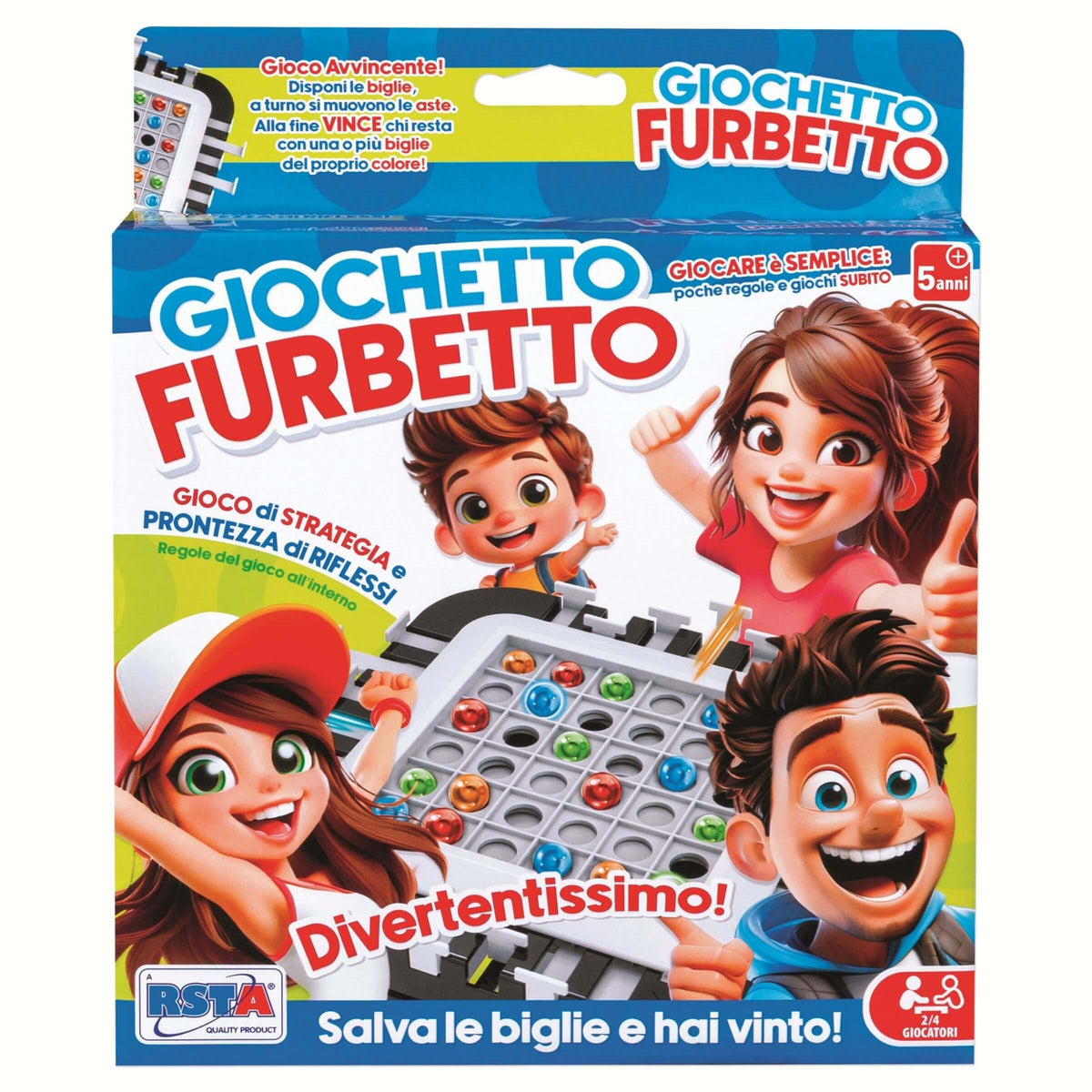 Gioco da Tavolo Giochetto Furbetto Salva le Biglie - 12300