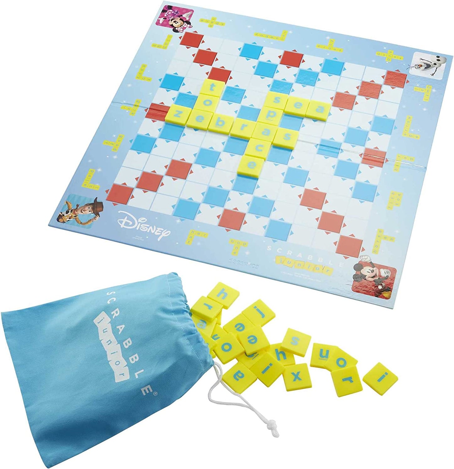 GIOCO IN SCATOLA SCRABBLE JUNIOR DISNEY - PAROLE CROCIATE DEI PERSONAGGI DISNEY