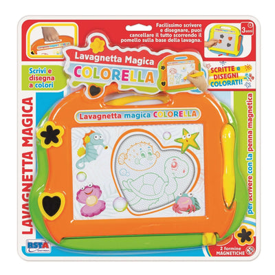 Lavagna Magica Colorella scrittura magnetica bambini 3+ penna magnetica pomello cancellazione