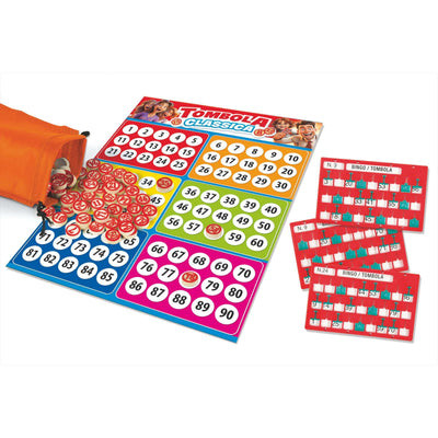 GIOCO TOMBOLA CLASSICA 24 CARTELLE CON FINESTRELLE - 11915