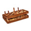 Set scacchi dama backgammon 3in1 legno - vista aperta piano di gioco