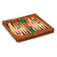 Scacchiera Magnetica Pieghevole 3 in 1 in Legno Set Scacchi Dama Backgammon con Dadi e Pedine