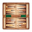 Scacchiera Magnetica Pieghevole 3 in 1 in Legno Set Scacchi Dama Backgammon con Dadi e Pedine