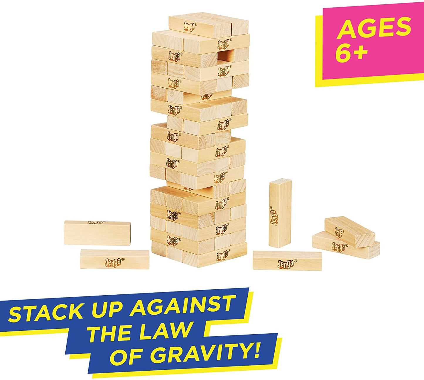 Hasbro Classic Jenga gioco equilibrio abilità strategia e fortuna