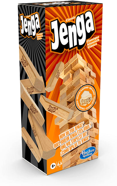 Hasbro Classic Jenga 54 mattoncini legno torre equilibrio