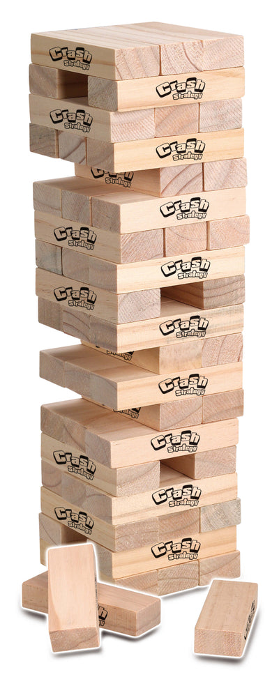 Crash Strategy torre in legno dettaglio pezzi gioco di abilità